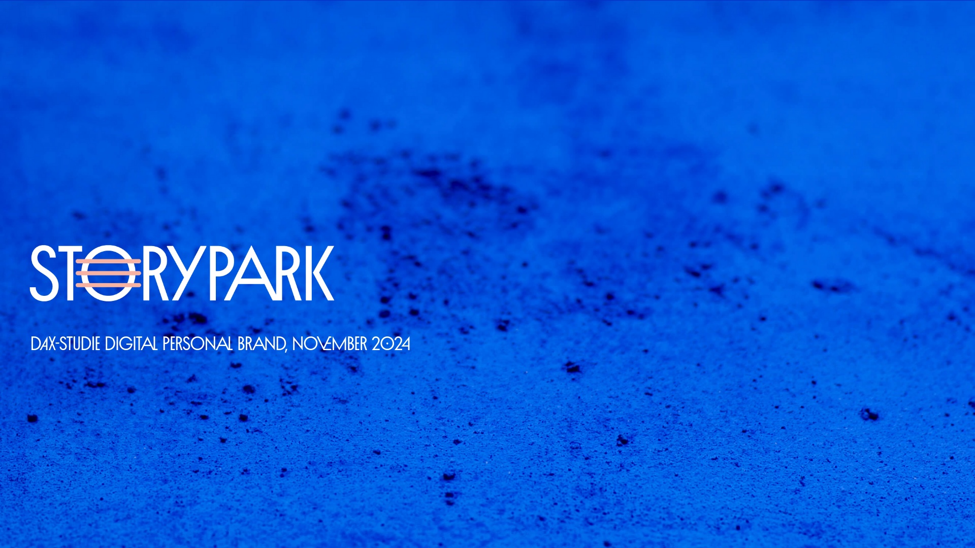 Titelfolie der Storypark-Studie zu DAX-CEOs und Digital Personal Brand